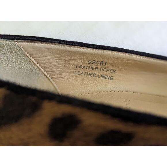 J. Crew Collection Size 8 Leopard Print Animal Hair Chunky Heel Pumps Calf Hair - Picture 5 of 11